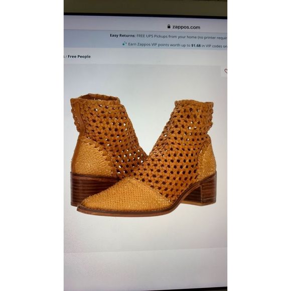 BRAND new in box, Free People In The Loop Woven Boot, in Tan, size 39.5 - Picture 10 of 11